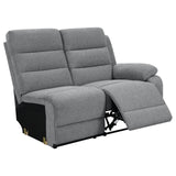 David Smoke 3-Piece Upholstered Motion Sectional with Pillow Arms