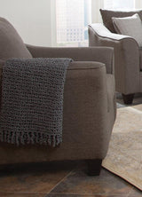 Salizar Gray Flared Arm Chair