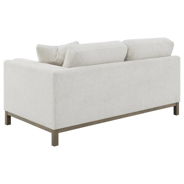 Geneva Sand Boucle Upholstered Sectional Chaise Sofa
