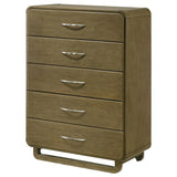Amsbury Nutmeg 5-Drawer Chest