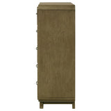 Amsbury Nutmeg 5-Drawer Chest