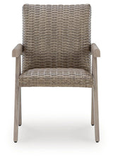 Cliff Trails Beige Outdoor Arm Chair