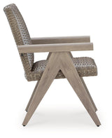 Cliff Trails Beige Outdoor Arm Chair