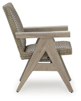 Cliff Trails Beige Outdoor Rocking Arm Chair