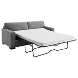 Simpson Gray Upholstered Sofa Sleeper with Queen Mattress