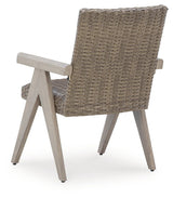 Cliff Trails Beige Outdoor Arm Chair
