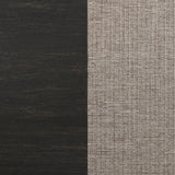 Bridget Stone Brown Upholstered Dining Bench and Charcoal Sandthrough