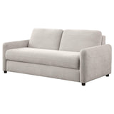 Rylie Beige Upholstered Sofa Sleeper with Queen Mattress