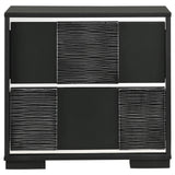 Blacktoft Black 2-Drawer Nightstand