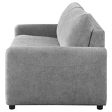 Rylie Gray Upholstered Sofa Sleeper with Queen Mattress