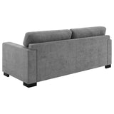 Simpson Gray Upholstered Sofa Sleeper with Queen Mattress