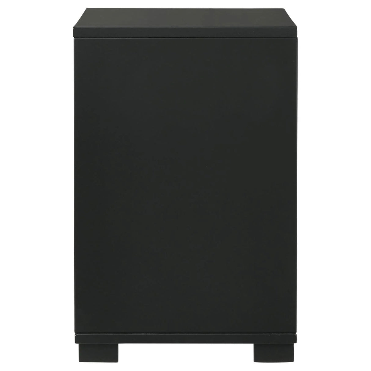 Blacktoft Black 2-Drawer Nightstand