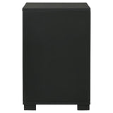 Blacktoft Black 2-Drawer Nightstand