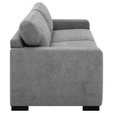 Simpson Gray Upholstered Sofa Sleeper with Queen Mattress