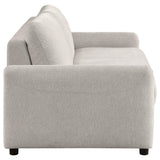 Rylie Beige Upholstered Sofa Sleeper with Queen Mattress
