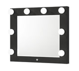 Morgan Black Makeup Vanity Set with Lighted Mirror