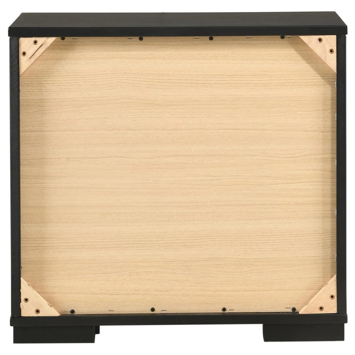 Blacktoft Black 2-Drawer Nightstand