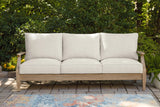 Carter Hall Beige Outdoor Sofa with Cushion