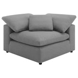 Raleigh Gray 6-Piece Boucle Upholstered Modular Sectional
