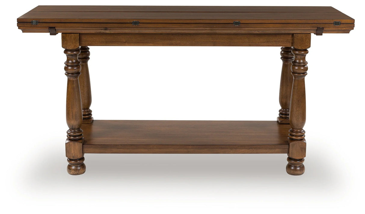 Sturlayne Brown Flip Top Sofa Table