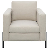 Tilly Oatmeal Upholstered Track Arms Chair