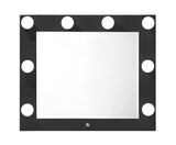 Morgan Black Makeup Vanity Set with Lighted Mirror