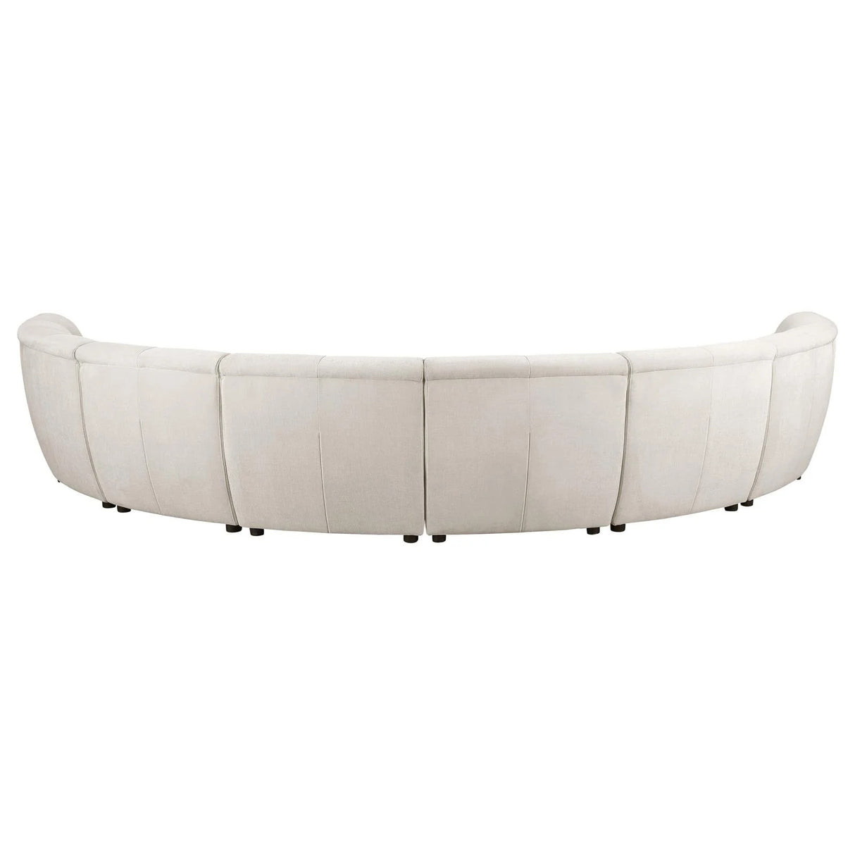 Charlotte Ivory Upholstered 8-piece Curved Modular Sectional Sofa
