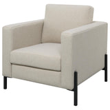 Tilly Oatmeal Upholstered Track Arms Chair