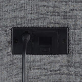 Bahrain Charcoal Power Loveseat with Console