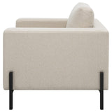 Tilly Oatmeal Upholstered Track Arms Chair