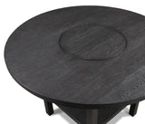 Guthrie Charcoal Round Counter Height Table with Lazysusan