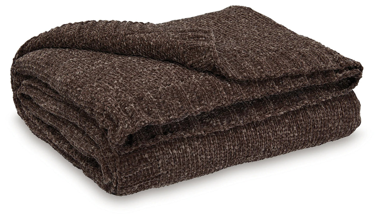 Anawood Brown Throw (Set of 3)