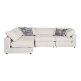 Serene Beige 4-Piece Upholstered Modular Sectional