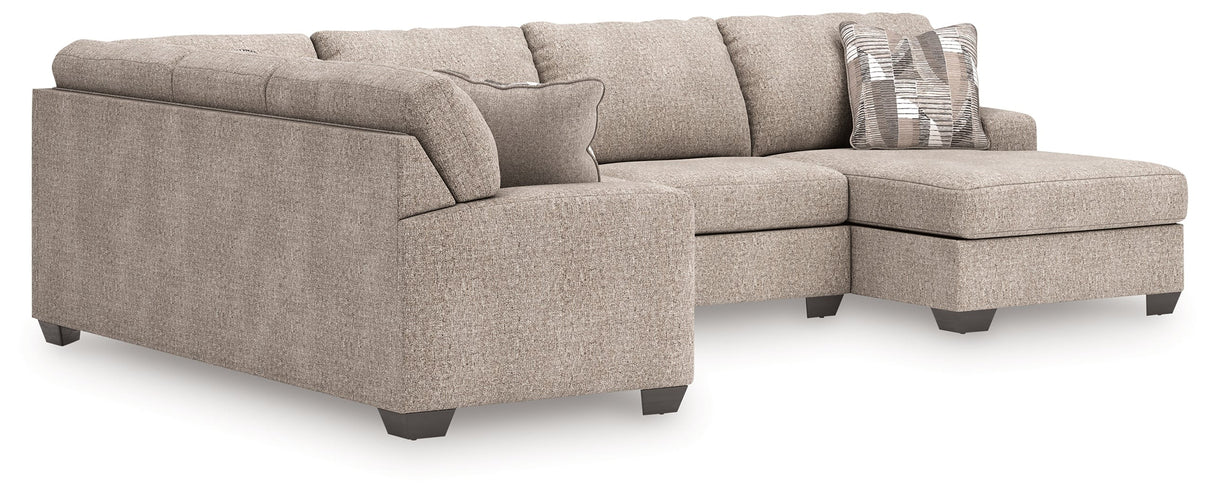 Seyler Lane Hemp 3-Piece RAF Chaise Sleeper Sectional