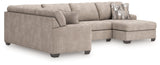 Seyler Lane Hemp 3-Piece RAF Chaise Sleeper Sectional