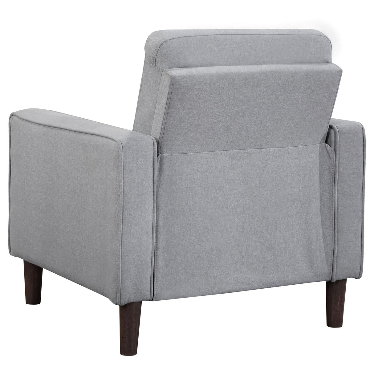 Bowen Gray Upholstered Track Arms Tufted Chair