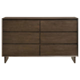 Glenwood Warm Brown 6-Drawer Dresser