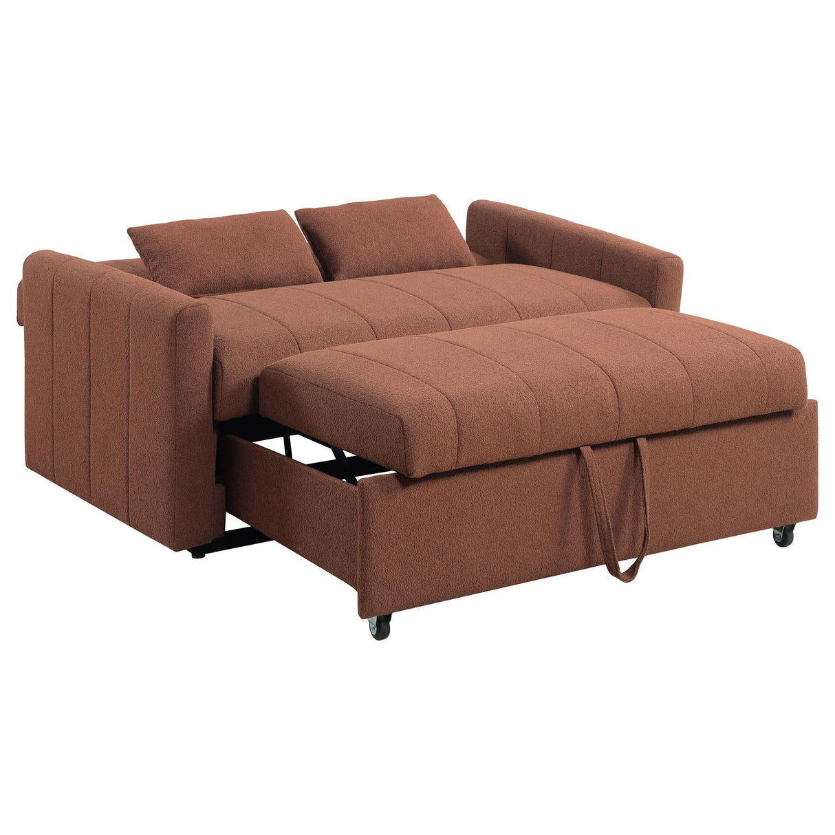 Portland Copper Boucle Sleeper Sofa Bed