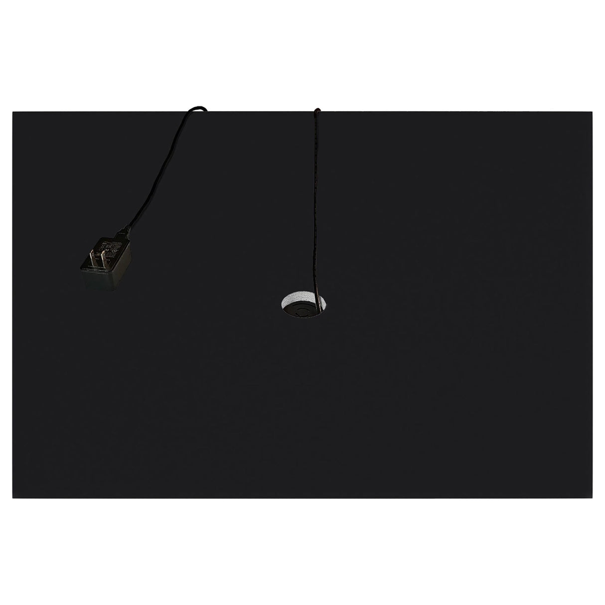 Aero Black 5-Shelf Display Curio Cabinet with LED and Clear Tempered Glass Shelves