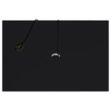 Aero Black 5-Shelf Display Curio Cabinet with LED and Clear Tempered Glass Shelves