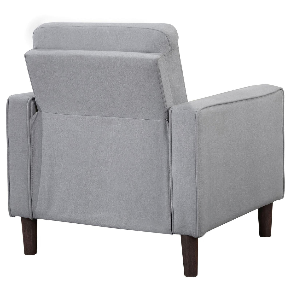 Bowen Gray Upholstered Track Arms Tufted Chair