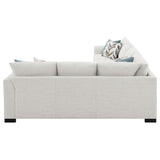 Ashford Greige Chenille Upholstered Sleeper Sectional Sofa