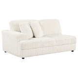 Charlotte Ivory 5-Piece Upholstered Curved Modular Sectional Sofa