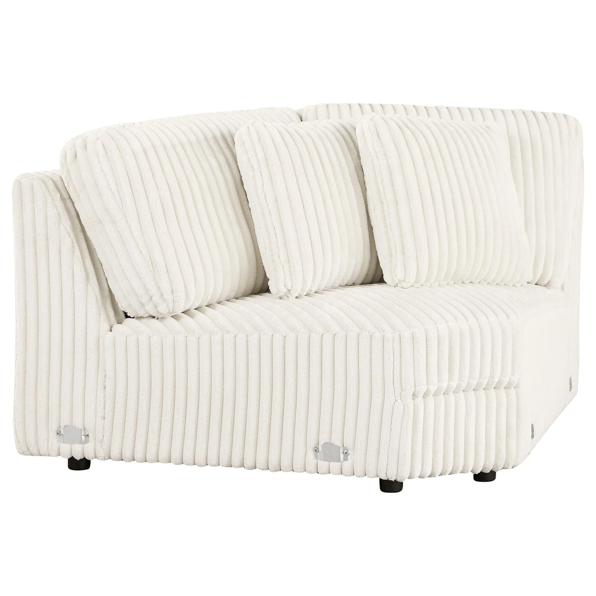 Charlotte Ivory 5-Piece Upholstered Curved Modular Sectional Sofa