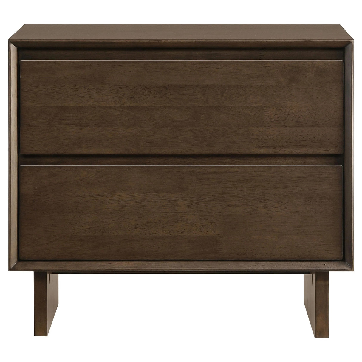 Glenwood Warm Brown 2-Drawer Nightstand
