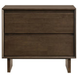 Glenwood Warm Brown 2-Drawer Nightstand