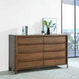 Maderia Walnut 8-Drawer Dresser