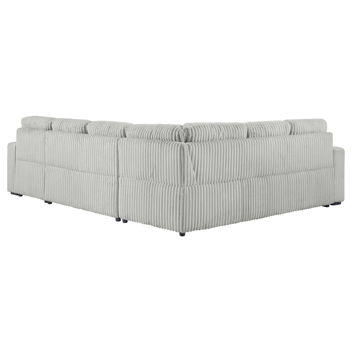 Devonshire Gray Sleeper Sectional Sofa Storage Chaise