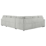 Devonshire Gray Sleeper Sectional Sofa Storage Chaise