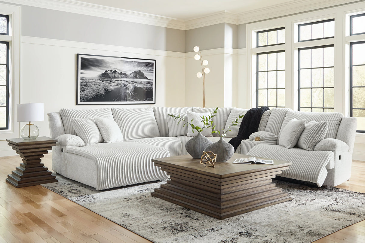 Top Tier Alloy 6-Piece RAF Chaise Reclining Sectional